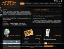 Tablet Screenshot of pitstop-hostel.pl